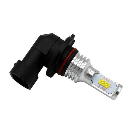 9005 HB3 Car Fog LED Bulbs Bright White, 2 Pack For Cars - single 9005 HB3 3570 chip fog LED bulb close-up, plug-and-play 360-degree beam