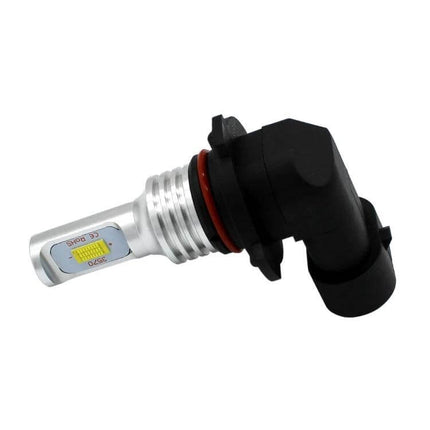 9005 HB3 Car Fog LED Bulbs Bright White, 2 Pack For Cars - close-up of single 9005 HB3 3570 chip LED fog bulb with 360-degree beam design