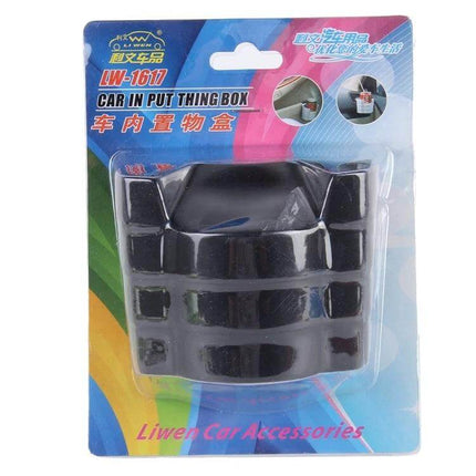 LiWen Car Hanger Storage Box for Organizing Vehicle Essentials black car hook organizer in retail packaging