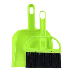 Compact Desktop Car Cleaning Brush and Dustpan Set