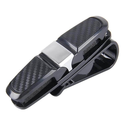 Liwen Foldable Car Headrest Tray for Meals and Beverages in folded compact black clip shown on white background