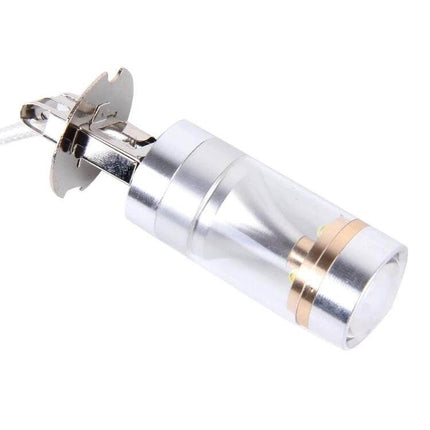 H3 Car Fog Light Bulb 12V For Foggy Day Driving Set replacement automotive fog lamp bulb close-up, silver 12V H3 fitting