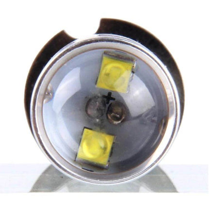 Alt Tag: H3 Car Fog Light Bulb 12V For Foggy Day Driving Set - close-up front view of 12V H3 fog light LED bulb