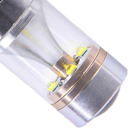 Car Fog Light Bulb White For Foggy Day Driving close-up of 12V LED fog light bulb replacement showing white illumination components