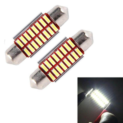 Car Interior Door Lights 2 Pack for Dashboard and Dome LED festoon bulbs, CAN‑BUS compatible aluminum alloy interior dome/map lighting