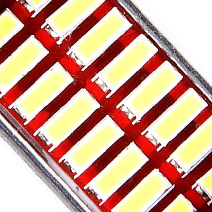 Alt Tag: Car Interior Door Lights 2 Pack for Dashboard and Dome close-up of LED module array with aluminum alloy housing