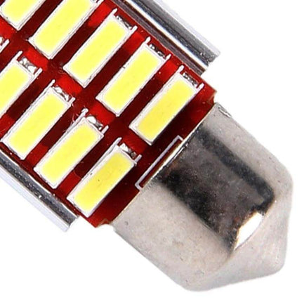 Car Interior Door Lights 2 Pack for Dashboard and Dome - close-up LED module with aluminum alloy base and CAN-BUS compatible design
