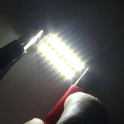 Car Interior Door Lights 2 Pack for Dashboard and Dome bright LED module lit during installation, CAN‑BUS compatible aluminum alloy