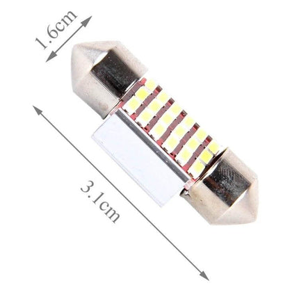 Car Door Lights 31mm Interior Dome Lamps For Dash And Doors - 31mm LED festoon bulb with CAN-BUS compatible design, bright energy-efficient interior lighting