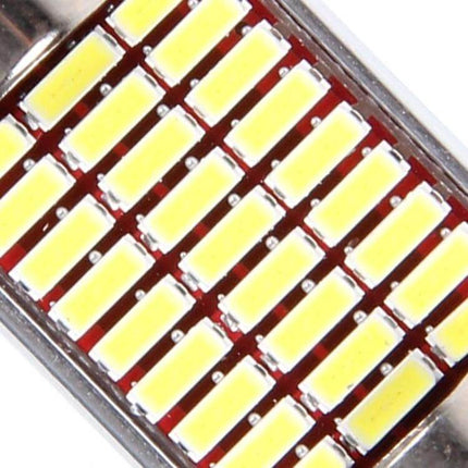 Car Interior Door Lights 36mm White LED Reading Lamp 2 Pack close-up of 36mm LED module grid, CAN-BUS compatible plug-and-play interior lighting
