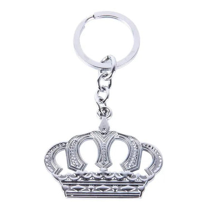 Elegant Crown Royal Silver Shaped Keychain for Daily Use