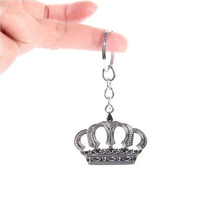Elegant Crown Royal Silver Shaped Keychain for Daily Use