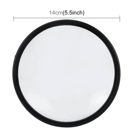 Alt Tag: Car Rear View Mirror for Baby Safety with Clip Attachment round 14cm (5.5in) convex mirror with black clip frame