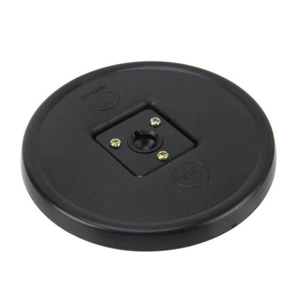 Car Rear View Mirror for Baby Safety with Clip Attachment - black round clip base showing mounting screws and swivel socket