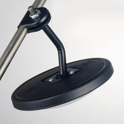 Car Rear View Mirror for Baby Safety with Clip Attachment showing curved mirror mounted on clip and adjustable arm for monitoring rear child seat