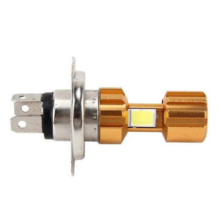 Universal LED Headlight for All Motorcycles and Safe Riding - gold COB motorcycle LED bulb with separate high and low beam design