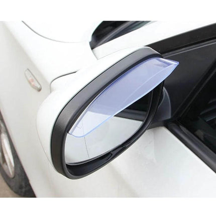 Car Rearview Mirror Rainproof Blades for Safe Driving installed on car side mirror to repel rain and reduce dust for clearer rear visibility