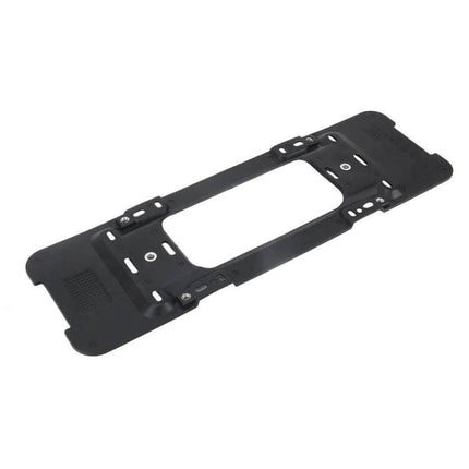 Black Rear License Plate Bracket for Secure Car Mounting - adjustable black matte plate bracket for rear bumper, durable plastic powder coat