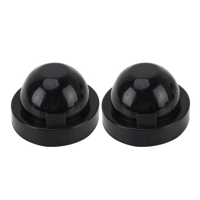 K90 Universal Car Headlight Dust Covers, Silicone Seal Caps 9cm - pair of black silicone headlight dust caps for 9cm housings
