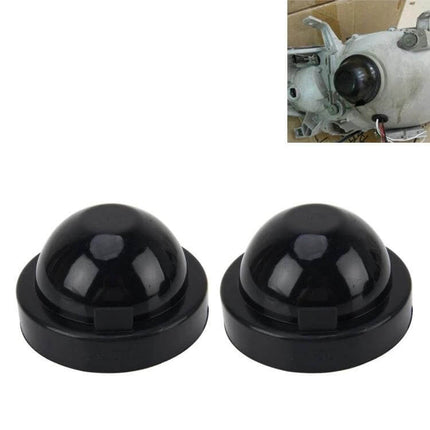 Universal Car LED Headlight Dust Cover 10 cm Inner Diameter - black rubber bulb seal cap for LED Xenon headlight housing