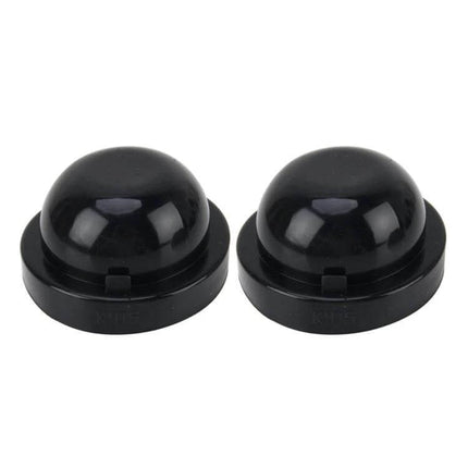 Universal Car Headlight Silicone Dust Cover 2 Pack - black silicone rubber headlight and fog light bulb seal caps protecting against water and dust
