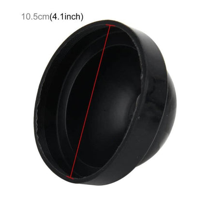 Universal Car Headlight Silicone Dust Cover 2 Pack - black 4.1in (10.5cm) silicone replacement headlight/fog light dust cap