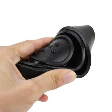 Universal Car Headlight Silicone Dust Cover Seal Cap For Lamp Seals - black flexible silicone headlight dust cover held in hand