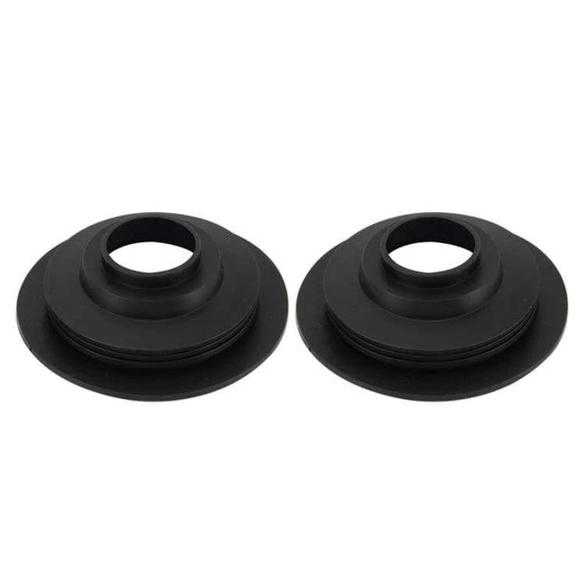2-Pack Silicone Headlight Dust Cover Caps For Cars - black flexible silicone headlight bulb dust cover seals, protects against water and debris