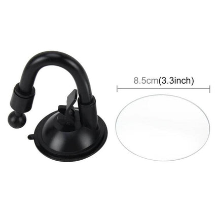 Adjustable Blind Spot Mirror for Car Windshield Safety - compact 8.5cm suction mount mirror for monitoring backseat passengers and improving visibility