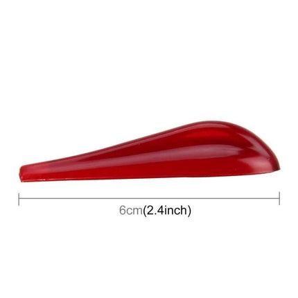 Universal Acrylic Resin Rear Spoiler for Car Protection and Decoration - red 6cm side protector for rear lights and bumper