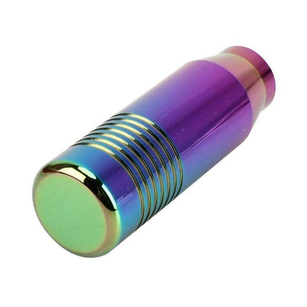 Comfortable Universal Car Gear Shift Knob for Daily Driving - iridescent anodized metal ergonomic grip, durable universal fit
