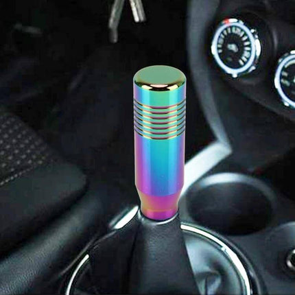 Comfortable Universal Car Gear Shift Knob for Daily Driving - iridescent metal ergonomic knob for reduced hand fatigue and improved grip