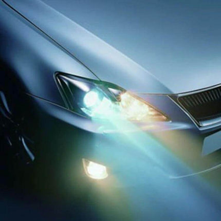 H1 HID Xenon Headlight Bulbs 6000K for Night Driving Visibility - bright daylight-like beam improving night road visibility and reducing eye strain