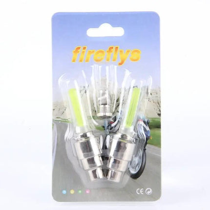 2-Pack Wheel Tire Lamp With Battery For Car, Motorcycle, Bike