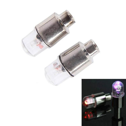 Valve Cap Light For Car And Bike Two Pack Compact And Convenient - LED valve stem lights for easy nighttime visibility on car and bicycle tires