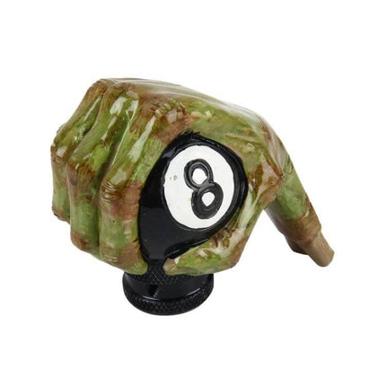 Universal Hand Grip Shaped Car Gear Shift Knob for Comfortable Driving - green zombie hand holding 8 ball shift knob ergonomic design
