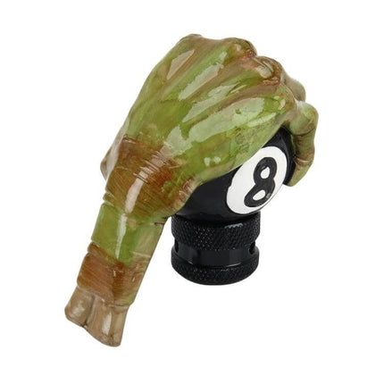 Universal Hand Grip Shaped Car Gear Shift Knob for Comfortable Driving ergonomic green hand grip over 8-ball shift knob, durable material, reduces hand fatigue