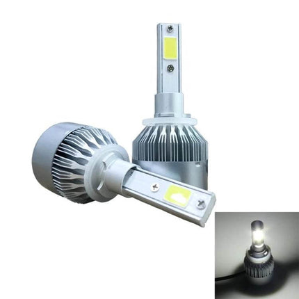 Car LED Headlights Waterproof for Night Driving Everyday Use - pair of slim 6000K cool-white LED car bulbs, waterproof design for night driving