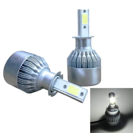 H3 LED Headlight For Cars Waterproof For Night Driving — waterproof H3 LED bulb, bright cool-white beam, easy-install replacement for halogen