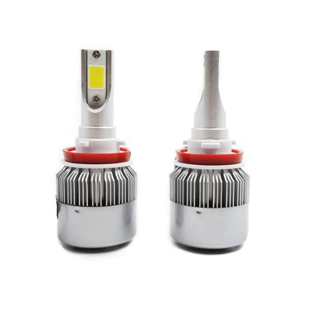 LED Car Headlight Bulbs, Waterproof, Easy Install For Cars - 6000K cool white pair with waterproof design and tool-free installation