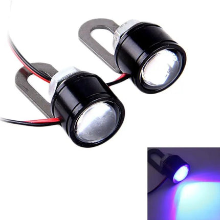 Eagle Eyes LED Lights for Motorcycle Use, Two Pack with 45cm Wire