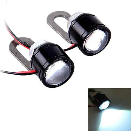 Eagle Eyes LED Lights for Motorcycle Use, Two Pack with 45cm Wire