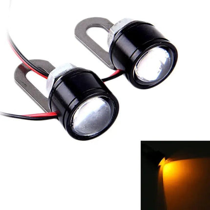 Eagle Eyes LED Lights for Motorcycle Use, Two Pack with 45cm Wire