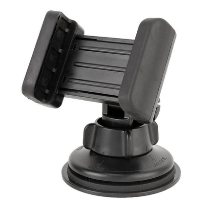 Universal Car Suction Cup Phone Holder for 68-80mm Devices - black adjustable dashboard windshield mount with 360° swivel