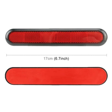 Reflective Car Warning Stickers, 2-Pack for Vehicle Safety - red 17cm adhesive reflector strips to boost night visibility and road safety