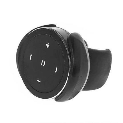 Car Wireless Bluetooth Steering Wheel Remote Controller With Holder compact black Bluetooth media remote with holder for steering wheel and bicycle handlebars