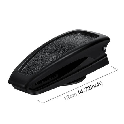 Stone Pattern Car Mount Holder for 4 to 6.5 Inch Phones - black ABS silicone clip mount for secure hands-free phone use in car