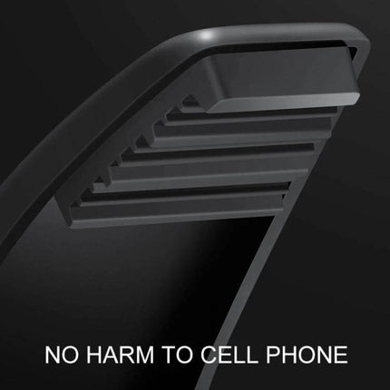 Stone Pattern Car Mount Holder for 4 to 6.5 Inch Phones showing silicone grip pads and ABS construction to protect phone on uneven roads