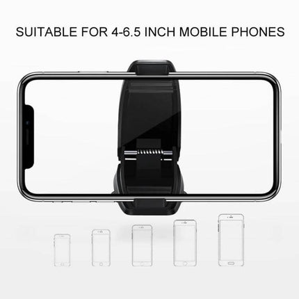 Stone Pattern Car Mount Holder for 4 to 6.5 Inch Phones shown holding a 6-inch phone with ABS and silicone grip for hands-free driving