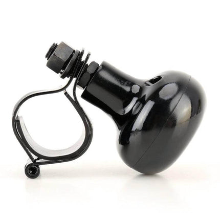 Universal Car Steering Wheel Spinner Knob in Black for Easy Driving Assistance - black metal steering knob for smoother turns, parking and tight maneuvers